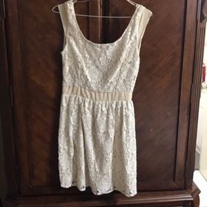 Lace off white dress